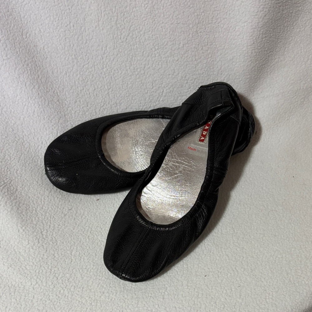 Prada Black Leather Loafers